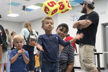 Our students were putting their mathematic skills to the test during our Back-to-School events.
