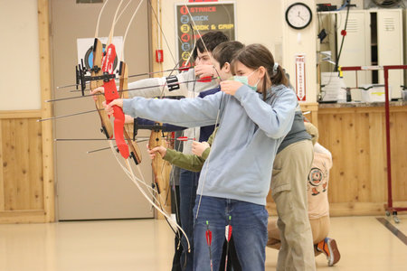 Check out how focused our students are as they learned about archery and put their aim to the test at Lancaster Archery.