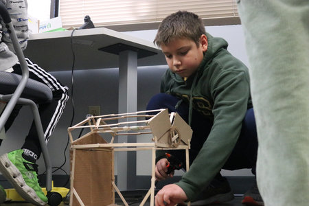 Our Reach Rockets took their designs for our Trash to Treasure themed Winter STEM Challenge very seriously.