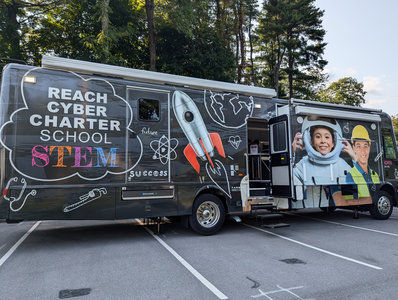 This is Reach's Mobile STEM Lab. With it, we can bring hands-on STEM lessons to life anywhere in Pennsylvania.